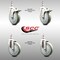 Service Caster 5 Inch 316SS Gray Polyurethane 1/2 Inch Threaded Stem Caster Lock Brake SCC, 2PK SCC-SS316TSTTL20S514-PPUB-121315-2S2 - alternate 4